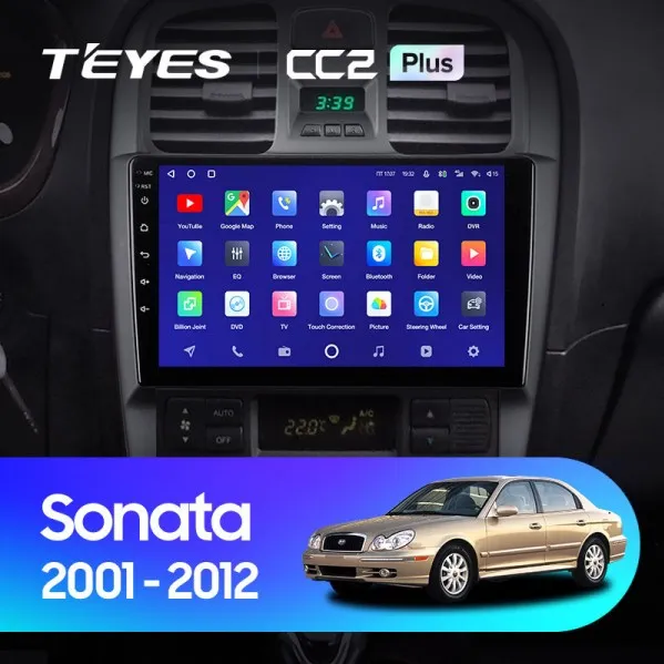 ШГУ Teyes CC2 Plus 3/32 GB Hyundai Sonata EF 2001-2012 - фото