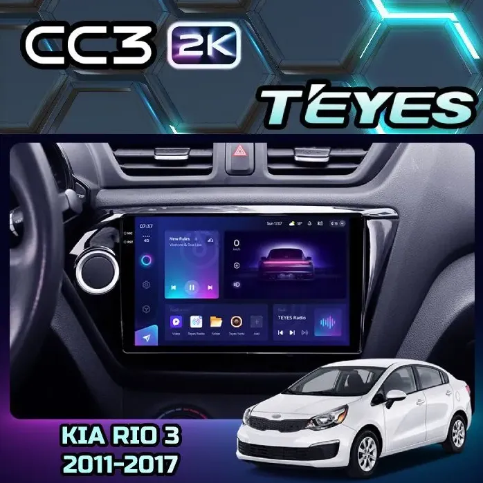 ШГУ Teyes CC3 2K 4/32 GB KIA Rio 3 2011-2017 9" - фото