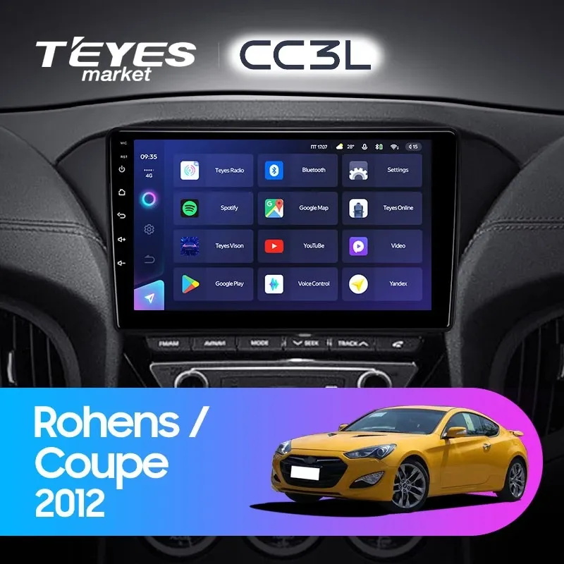 Комплект магнитолы TEYES CC3L 9.0" для Hyundai Rohens