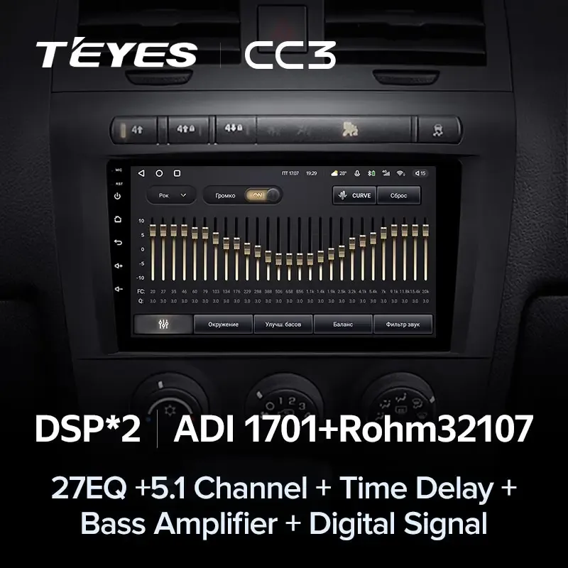 Комплект магнитолы TEYES CC3L 9.0" для Hummer H3