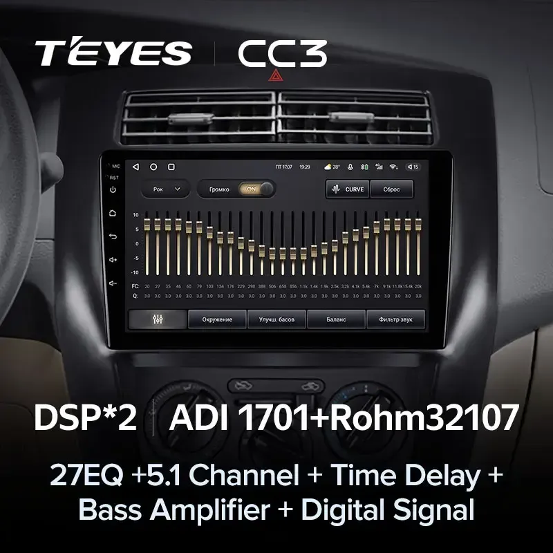 Комплект магнитолы TEYES CC3L 10.2" для Nissan Livina