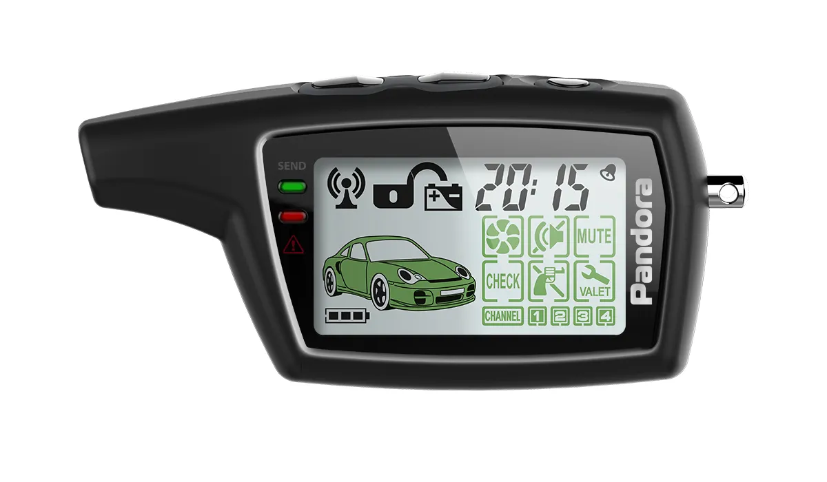 Брелок Pandora LCD DXL 0745 black - фото