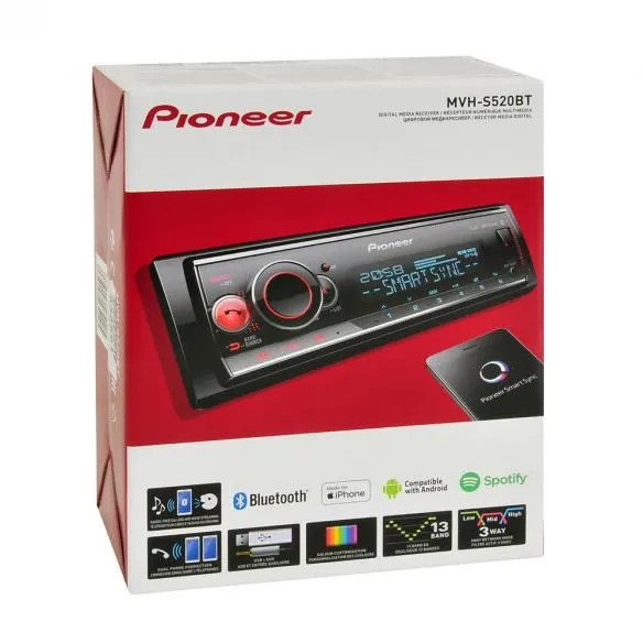 USB - ресивер Pioneer MVH-S520BT - фото