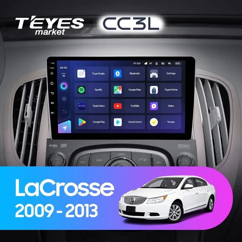 Комплект магнитолы TEYES CC3L 9.0" для Buick LaCrosse