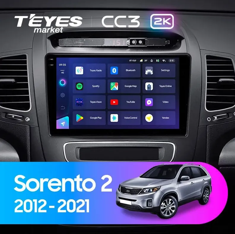 ШГУ Teyes CC3 2K 4/64 GB Kia Sorento 2 II XM F3 2012-2021 - фото