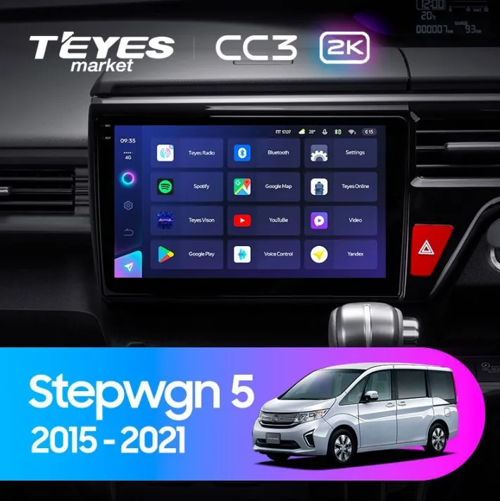 ШГУ Teyes CC3 2К 4/32 Honda Stepwgn 5 2015-2021, 10.2" - фото