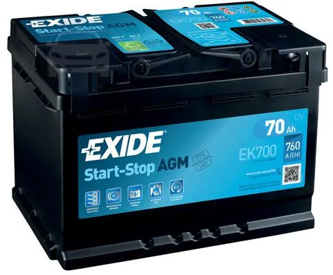 Аккумулятор EXIDE EK700 70Ah 760A - фото Аккумулятор EXIDE EK700 70Ah 760A - фото