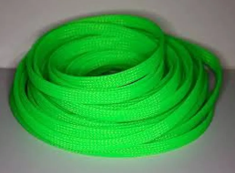 Защитная кабельная оплетка GA D12mm зеленая (1б-50м) (1м) - фото