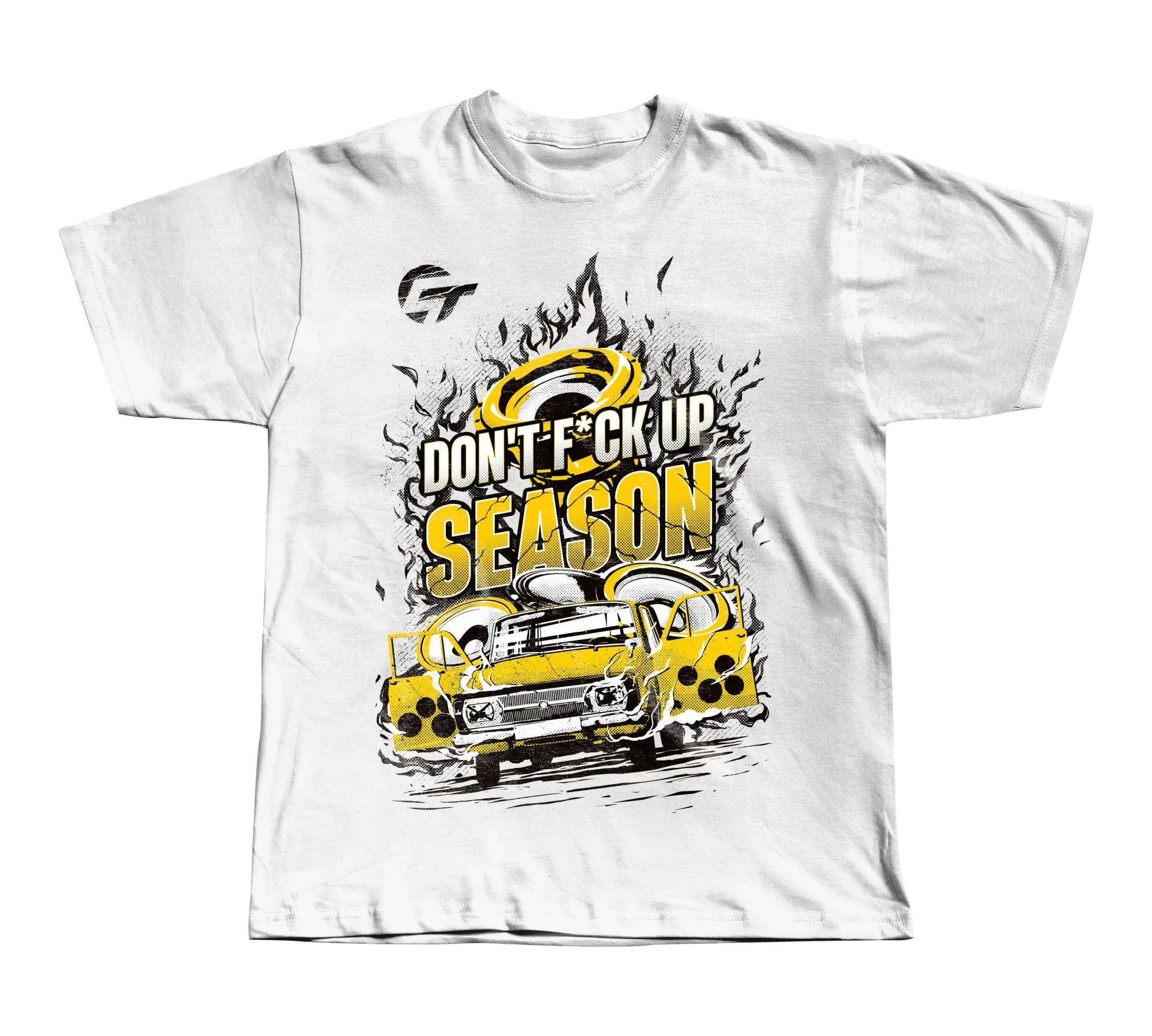Футболка GlobalTuning "DONT F*CK UP SEASON" белая XL - фото
